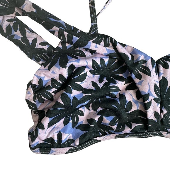 Alexandra Miro Bikini‎ Two Piece Swimsuit Tropical Print Blue Pink Sz M NEW - Picture 4 of 8